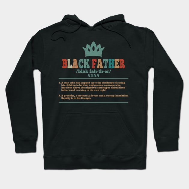 Black Father - Happy Fathers Day - Happy Black fathers day Hoodie by MultiiDesign